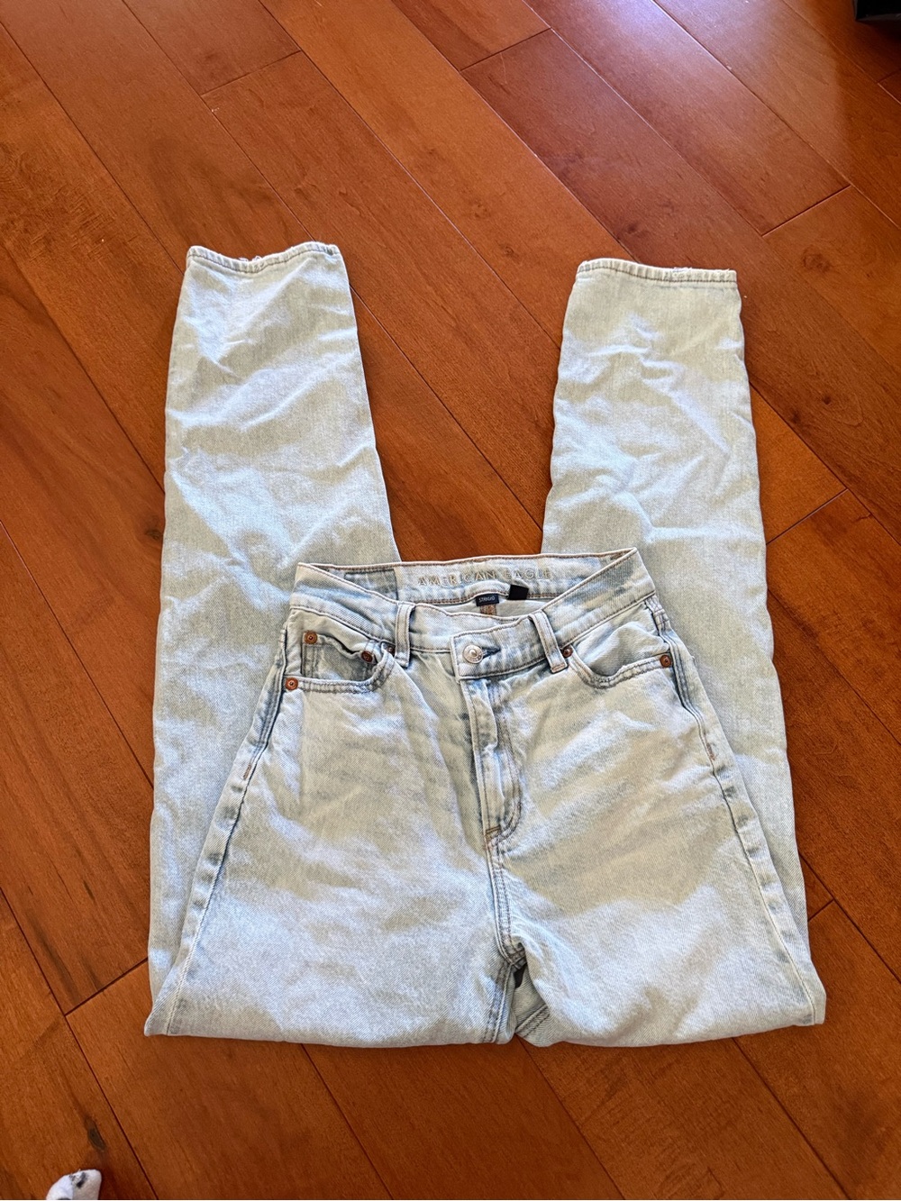 American Eagle Outfitters Pale Blue Straight Leg Jeans sz 000